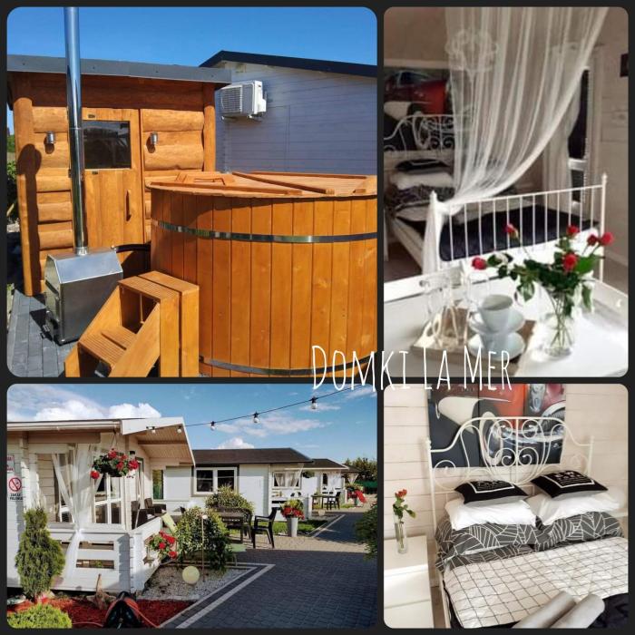 Domki LA MER USTKA z własnymi ogródkami- Balia z jacuzzi ,sauna ,rowery, klimatyzacja
