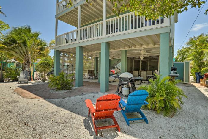 Covered Deck and Bay Views Bradenton Beach Abode!