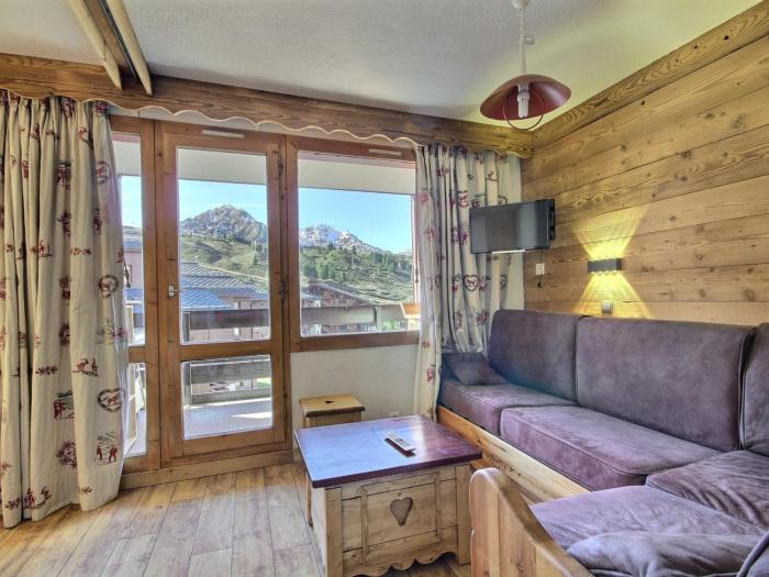 Bel appartement rénové au centre de Belle Plagne, balcon, au pied des pistes - FR-1-455-205