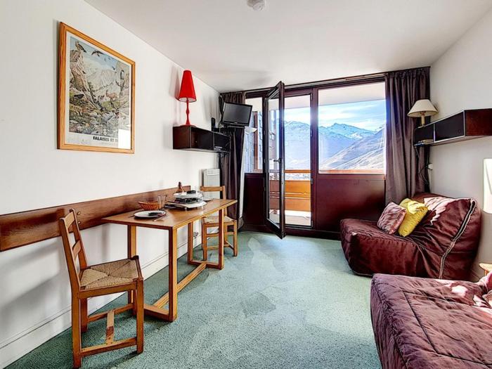 Studio au pied des pistes · Balcon sud - FR-1-344-989