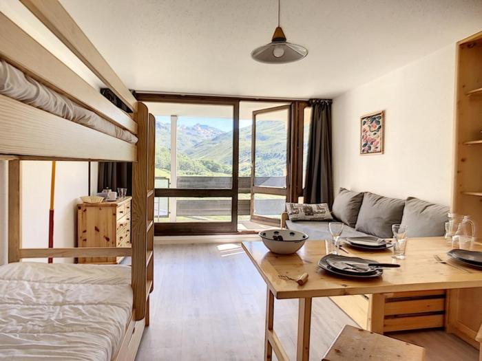 Studio lumineux et agréable · Au pied des pistes · Balcon sud · 20m² 4 pers - FR-1-344-1142