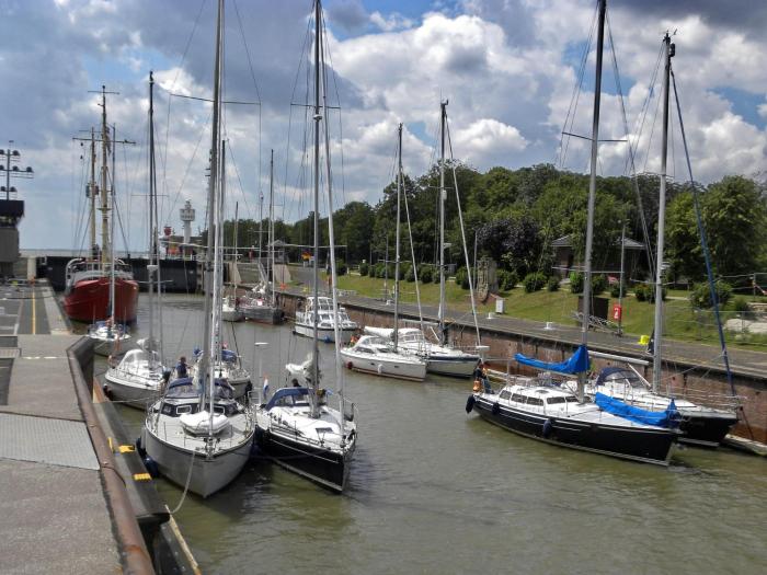 Ferienwohnung an Schleusenanlage NOK