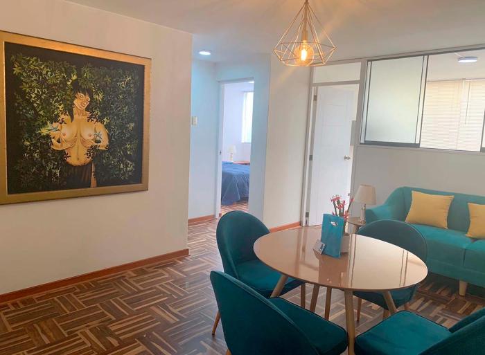 Pershing lindo dpto amoblado 2dorm y wifi