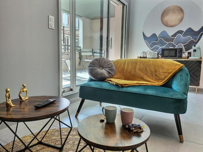 Le Fil dOr - Terrasse, Box privé, Centre ville