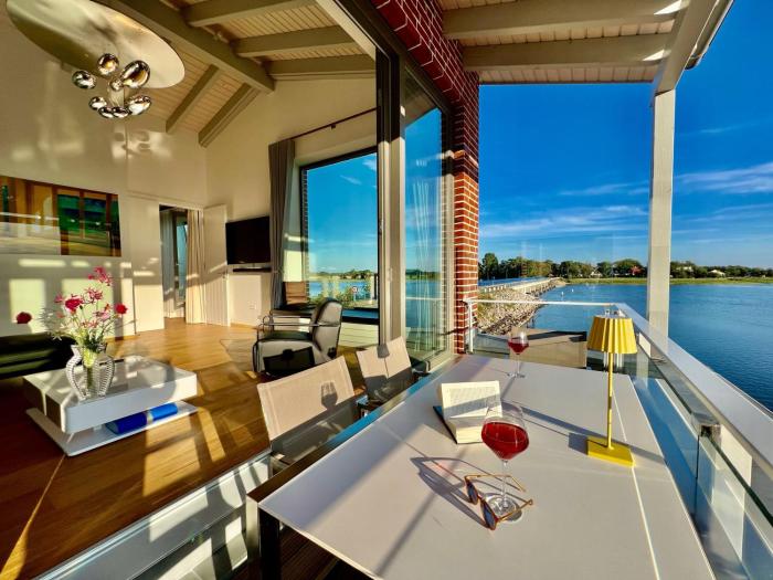 Apt "Sunset Lounge" in Waase - Ummanz - Meerblick, Kamin, Sauna