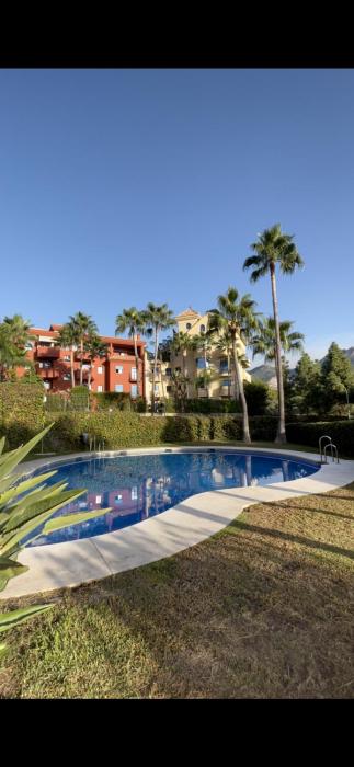 Sea & Mountain View Apartment with Pool & Parking