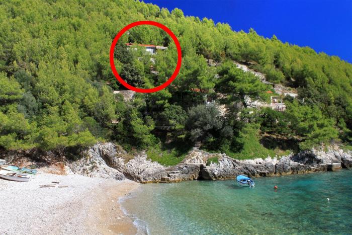 Secluded fishermans cottage Cove Bratinja Luka, Korcula - 9224
