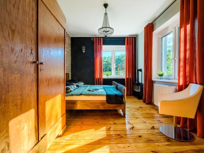 Apartament Kraszewskiego 44 z balkonem- widok na park - Góry Zajęcze, kominek, rowery free