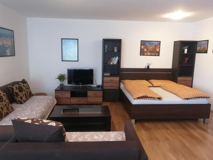 Modern city center apartment with private parking