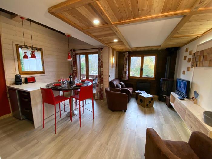 Bel duplex à Chamonix avec poêle à bois, WiFi, parking - FR-1-343-166