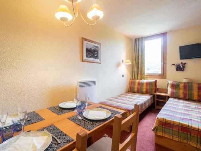 Studio divisible avec balcon, animaux acceptés, Valmorel - FR-1-291-769