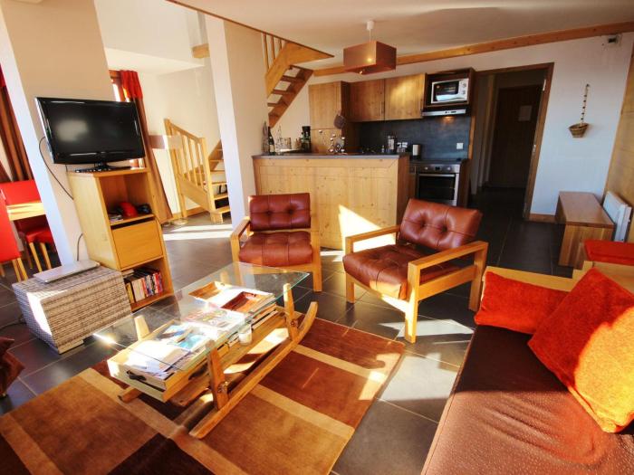 Duplex 4 pièces pour 10 pers avec terrasse panoramique, piscine et sauna à Arc 1600 - FR-1-411-546
