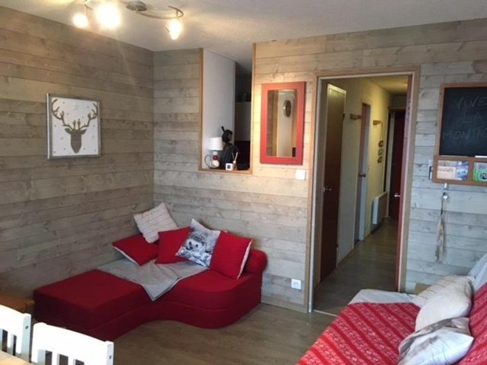 Studio cabine 5 pers, balcon, 80m pistes, animaux ok - FR-1-404-228
