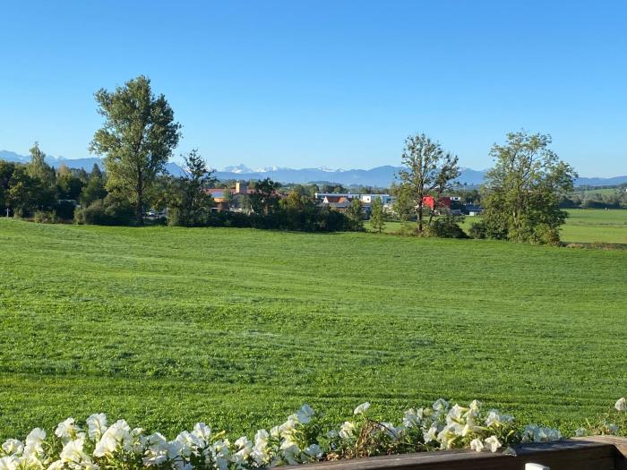 Gemütliche Wohnung mit Ofen und Naturblick