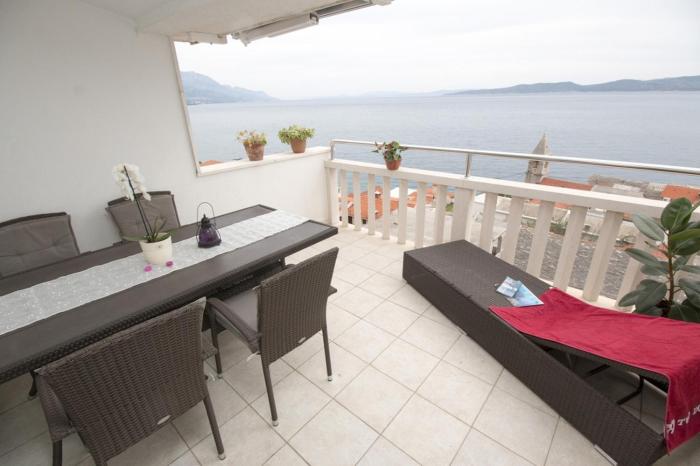 Apartment in Pisak with sea view, terrace, air conditioning, WiFi 3340-7