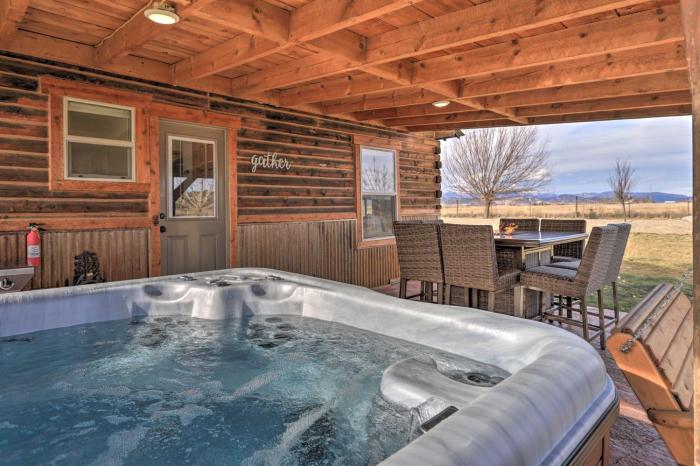 Secluded Cabin w Hot Tub, Game Room & Views!