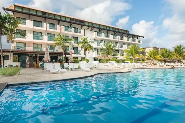 Laguna Beach Flat 101 Porto de Galinhas - Flat térreo com saída para piscina