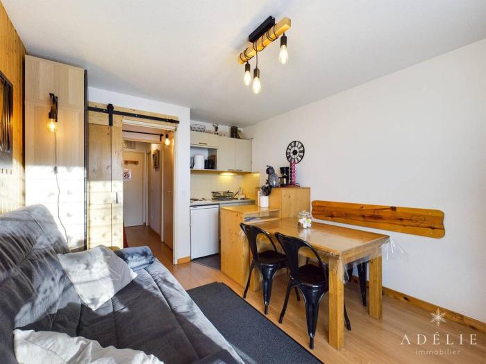 Studio cosy avec terrasse, au pied des pistes à La Rosière - 4 pers, exposé Sud - FR-1-398-626
