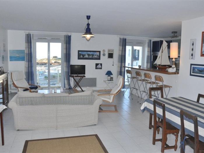 Appartement 2 chambres vue mer à Trégastel avec parking - FR-1-368-186