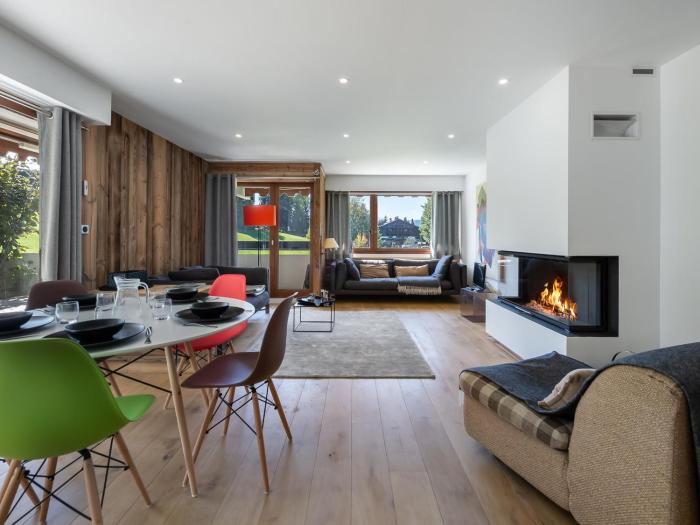 Appartement duplex 2 ch., terrasse, proche pistes à Megève - FR-1-453-26