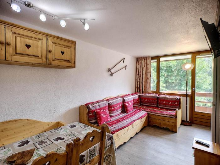 2 pièces + cabine rénové, 6 pers, ski aux pieds - FR-1-178-172