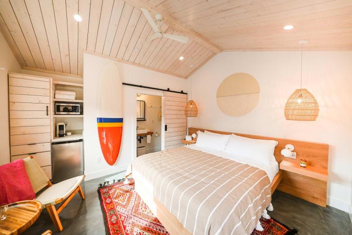 Funboard Room includes King Bed and Mini Kitchenette