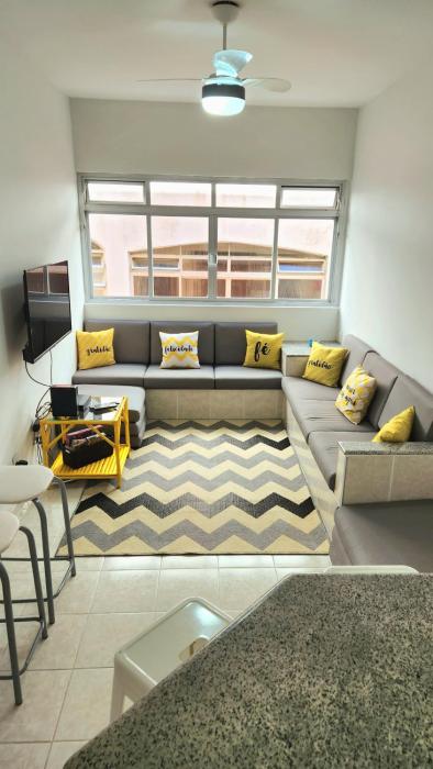 Apto Guarujá 1 Dorm com Garagem Coberta 280m da Praia