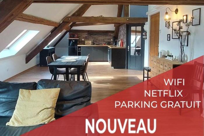 Le LOFT 80m2 - climatisation, vue et parking