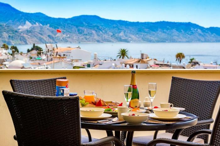 Old town Nerja, stunning sea views