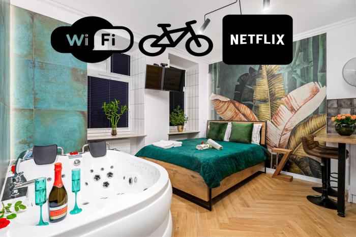 Jacuzzi & Bike Apartment, Krakow
