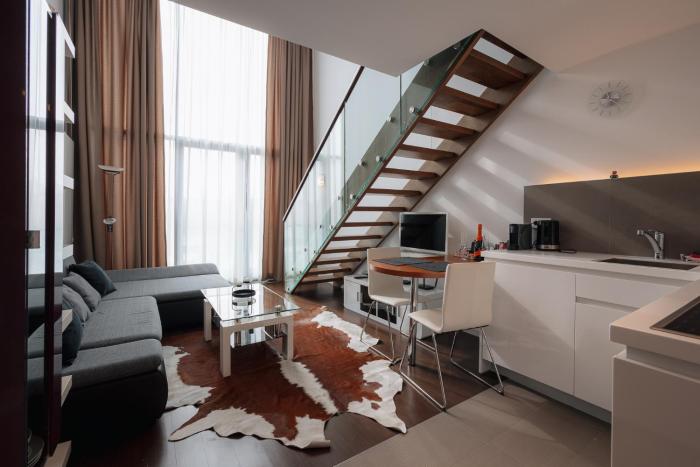 SKAU Eurovea Duplex Apartment Danube Exclusive View Free Parking