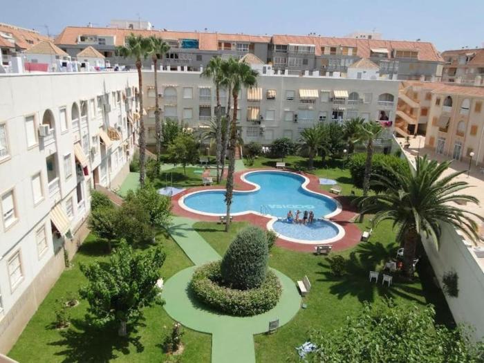 Apartamento en urbanizacion con piscina y jardin en Torrevieja 5 minutos de la playa