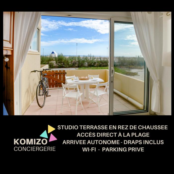 « L’Ecume » Terrasse Rez-de-chausséeFront de mer