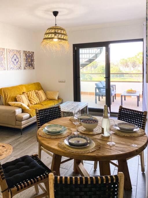 Sunny Luxury Apartment with two great sunny - level terraces, two swimming pools, in a new complex Pueblo Majorero, close to Fuerteventura Golf Club, next to the beach , Atlantico Shopping Mall and casino in Caleta de Fuste