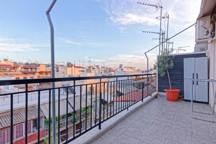 Big terrace near metro and Athens center