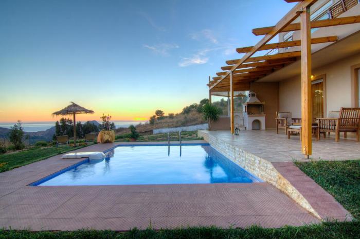 Villa Despina 2 Plakias Private Villa, Private Swimming Pool Garden, Panoramic Sunset
