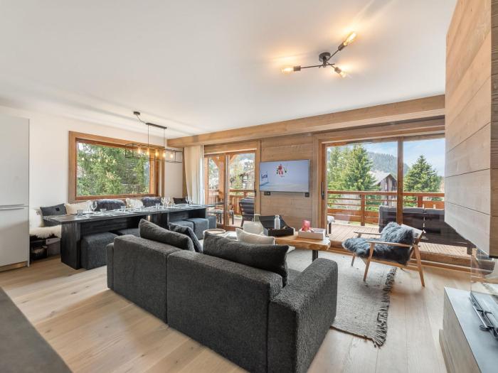 Appartement spacieux avec accès bien-être, proche des pistes et du centre de Megève - FR-1-569-46
