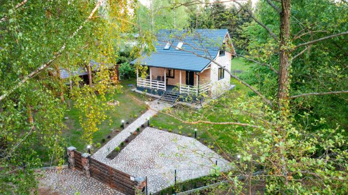 Mazury domek nad jeziorem z jacuzzi