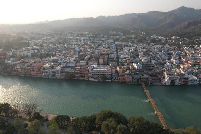 Perfectstayz Premium Ganga Heights - Ganga View rooftop cafe