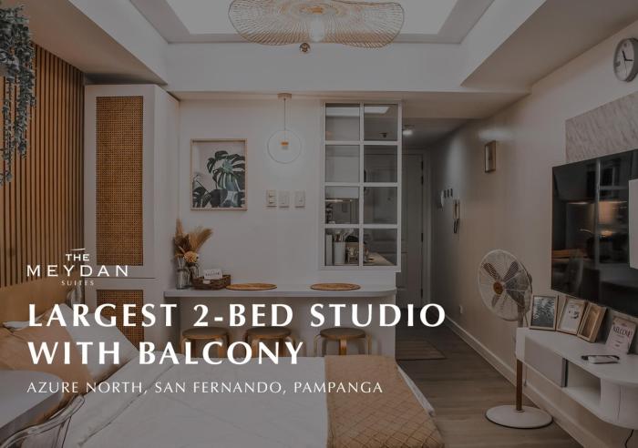 Largest 2-Bed Studio in Azure North, Pampanga