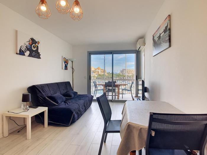 Bel F3 à Carnon avec piscine, parking, clim et WiFi - FR-1-715-8