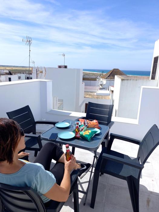 Casa El Cuartel with private seaview rooftop