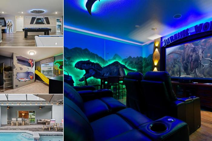 Jurassic Movie Room Loft Game Room Themed w resort amenities