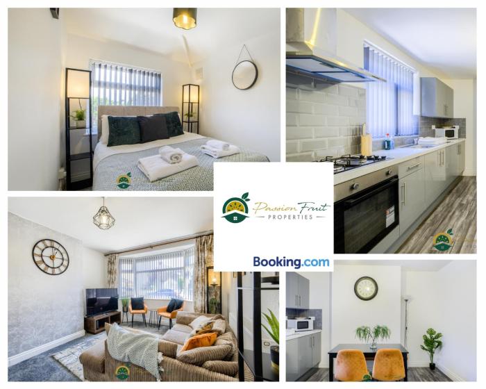 3 Bedroom Coventry House By Passionfruitproperties with Free Wi-fi, Large Garden and Driveway - 52NRC