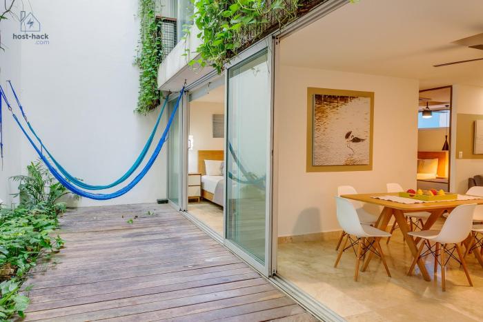 Aptartment with Patio, Rooftop & Pool Close to the Beach - Danzamar 2