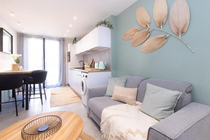 magnifique T3 bord de mer garage privé classé 3 étoiles