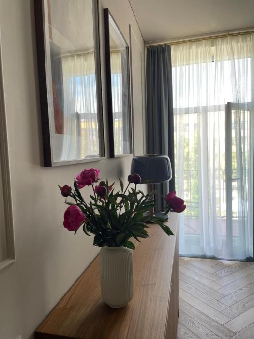 Lindens apartments with AC and view to central square