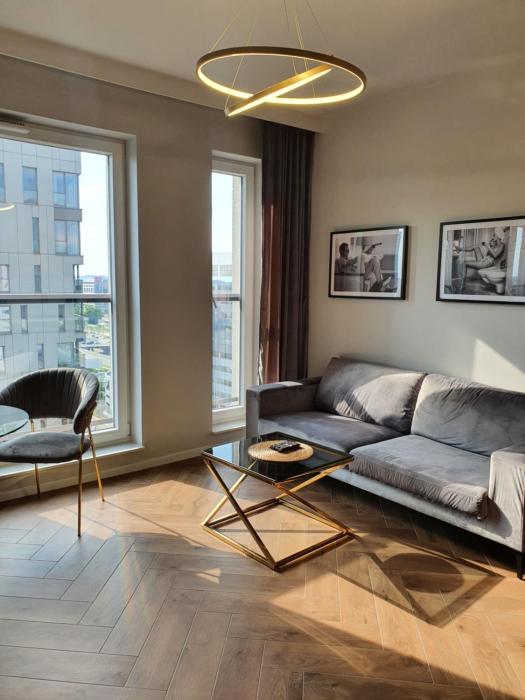 SOKOLSKA 30 TOWERS apartments -PARKING- NEW- LUX- SAUNA- GYM- and GOOD VIEW