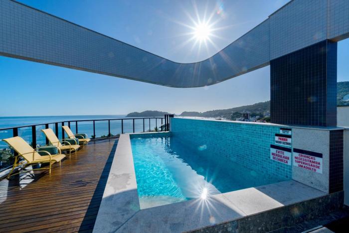 Confortável Loft com Vista para o Mar - Condomínio com Piscina