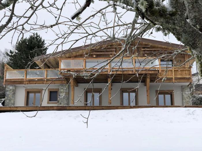 Chalet 14p vue lac, spa et sauna